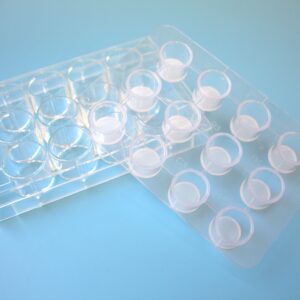 Multi-well-strainer (single packed, sterile), 1 plate. 12-wells strainer plate